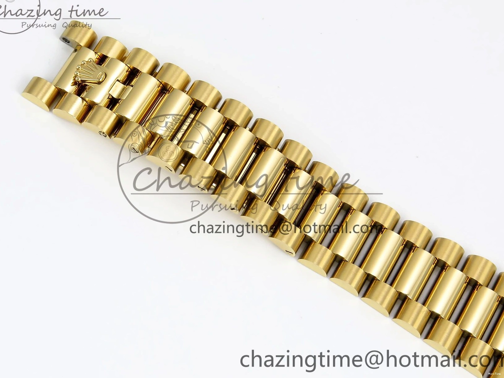 MiroTime 0324 Day Date 36 YG RAF Best Edition Brown Wave Dial on YG Bracelet A Effortless 1383